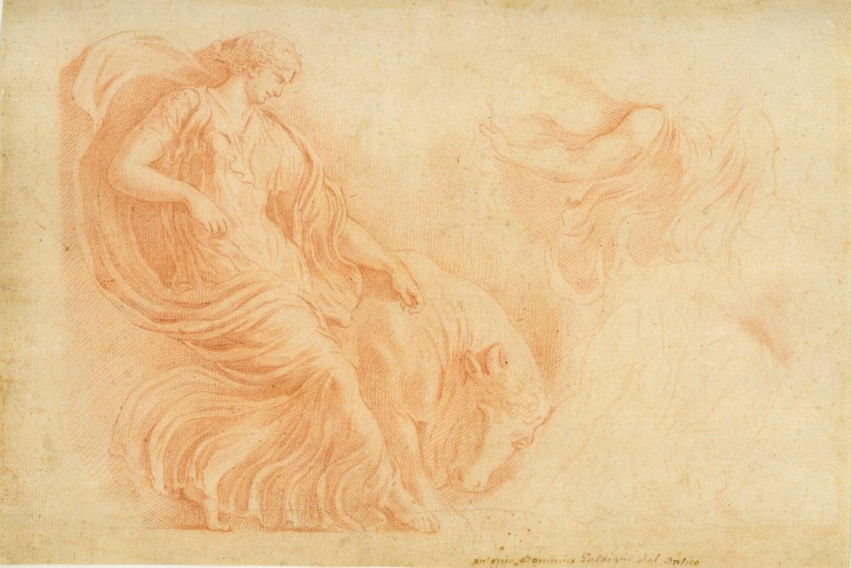Priestess Restraining a Bull (after the antique)