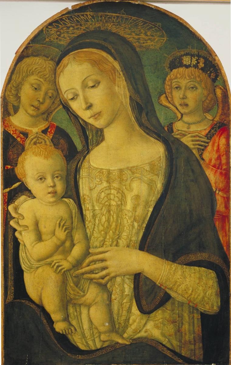 Madonna with Child and Two Angels