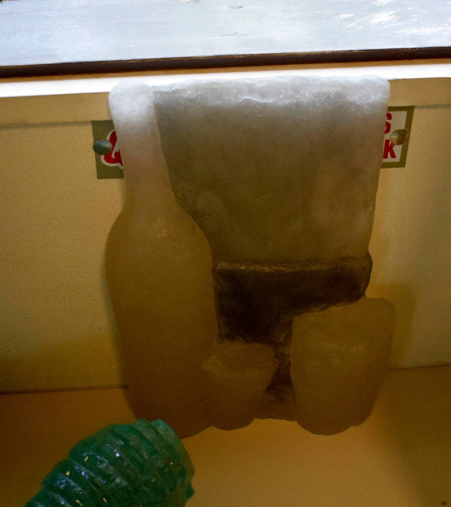 Bottle with two cups