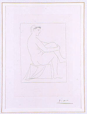 Femme nue couronnée de fleurs