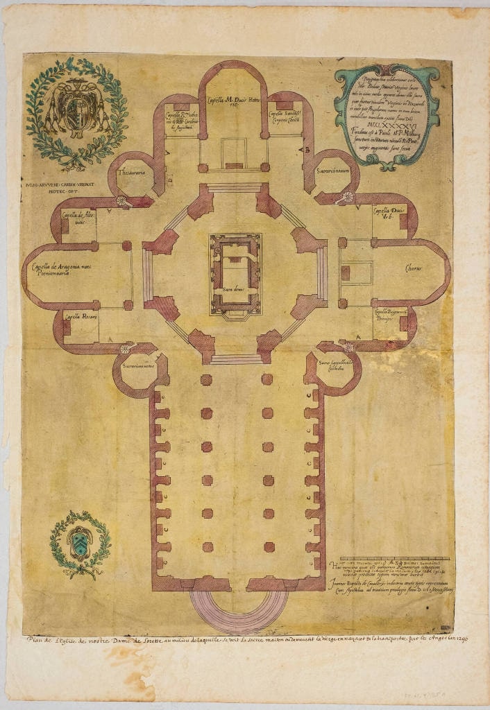 Floor plan of the Church at Loreto