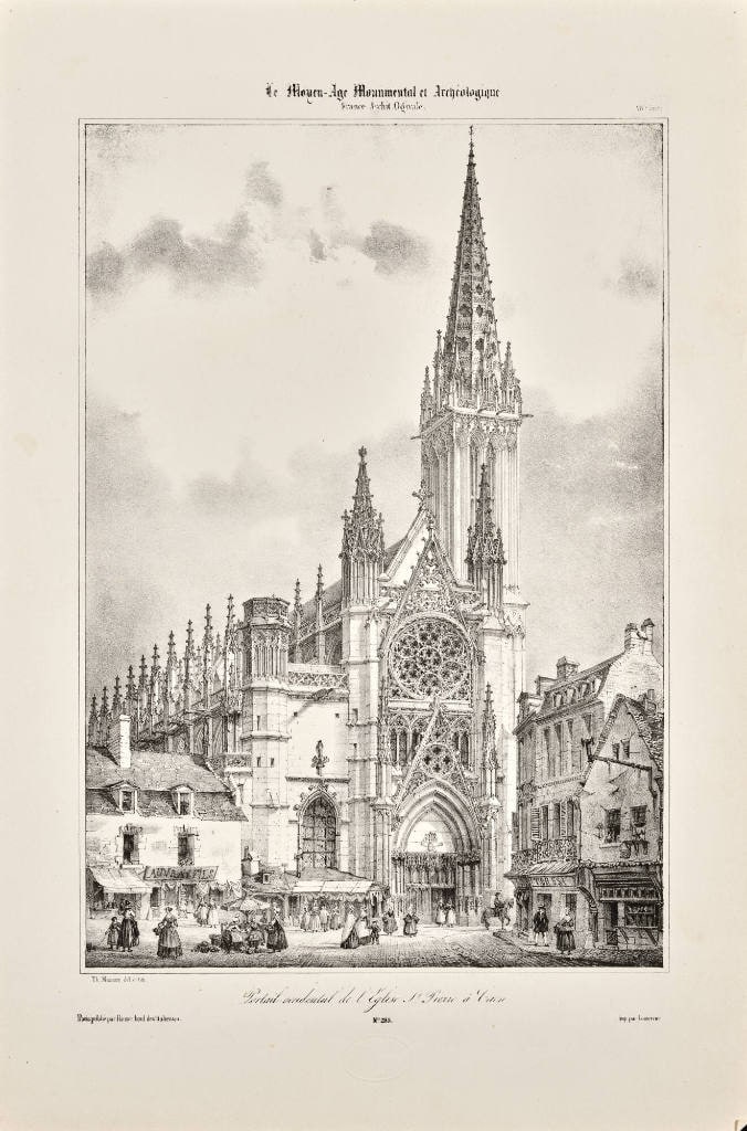 Portail Occidental de L'Eglise St. Pierre a Caen