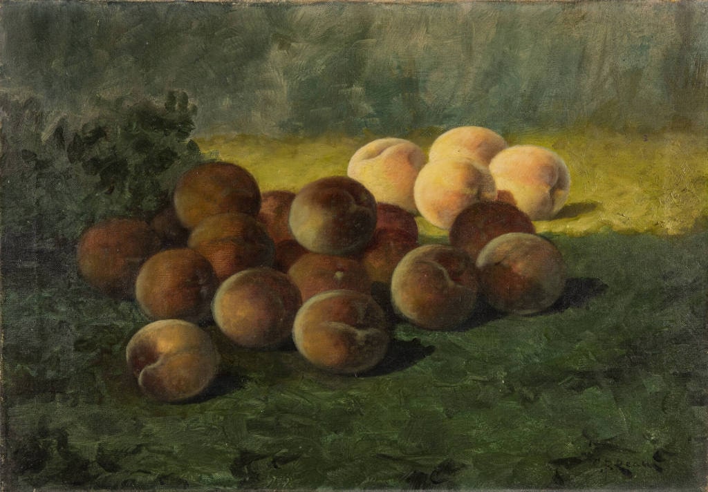Still Life with Peaches