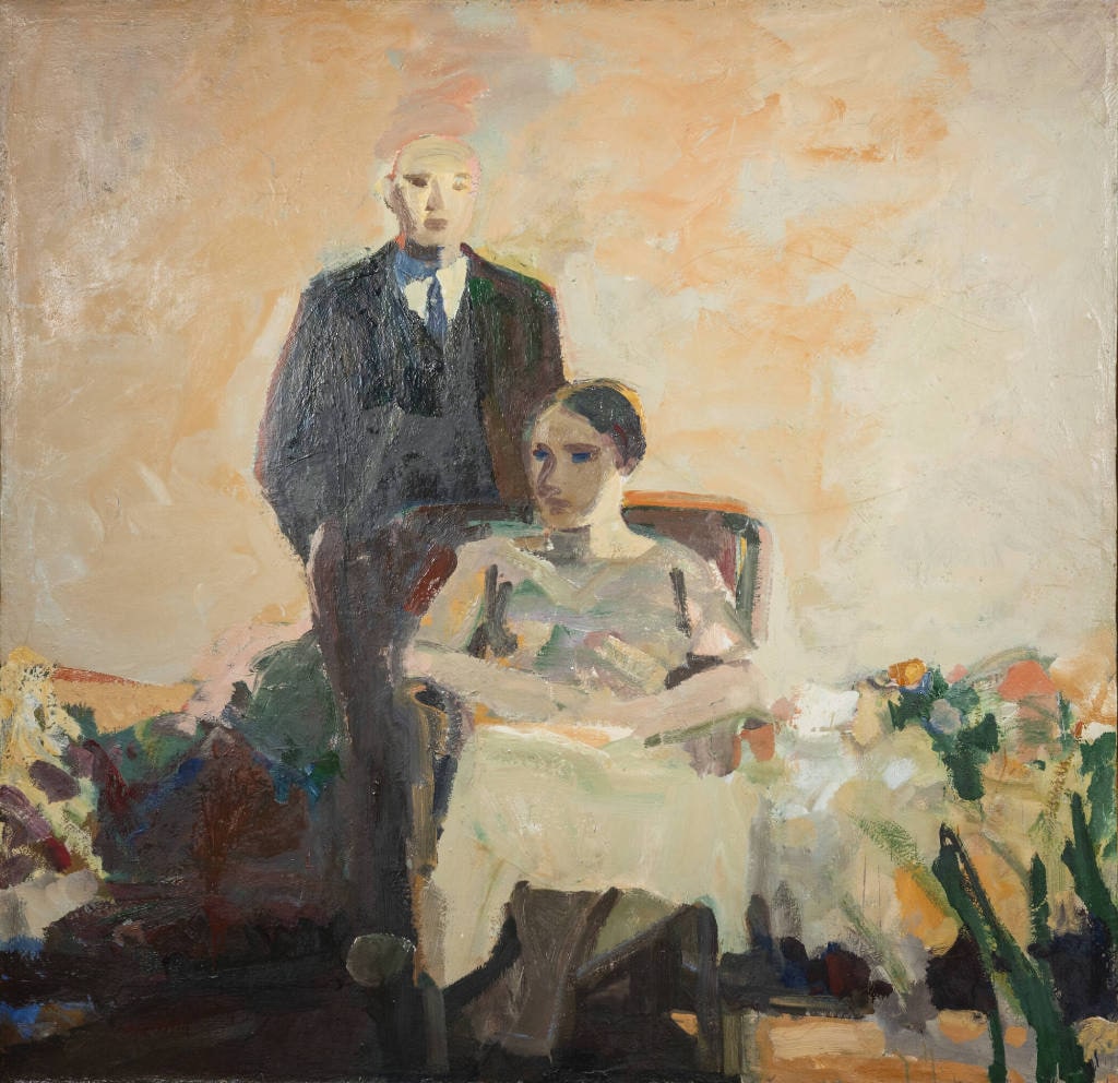 Two Figures in the Garden