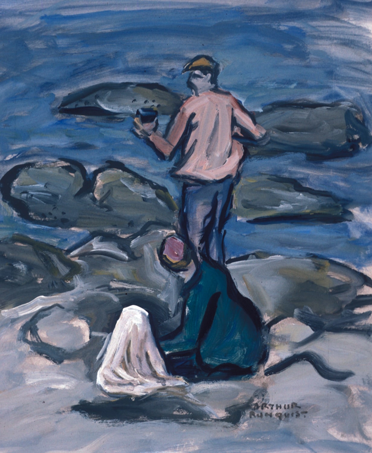 Fisherman by the Shore