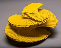 Untitled yellow sculpture of study for sculpture