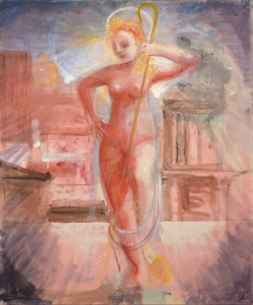 Allegory of enduring faith, hope in mankind and sublime indifference to unhappy circumstance as symbolized by love's unblinking beacon
