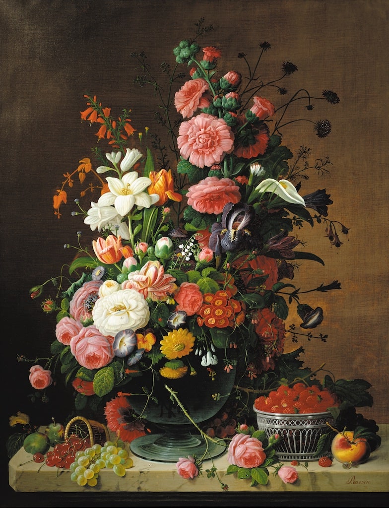 Still Life of Flowers and Fruit