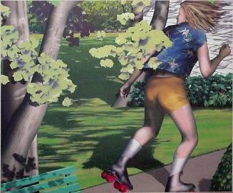 Woman Orbiting Near Her World