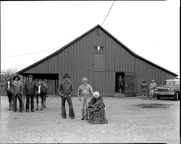 Watt Matthews and his sister, Lucile Brittingham, Lambshead Ranch, Albany, Texas