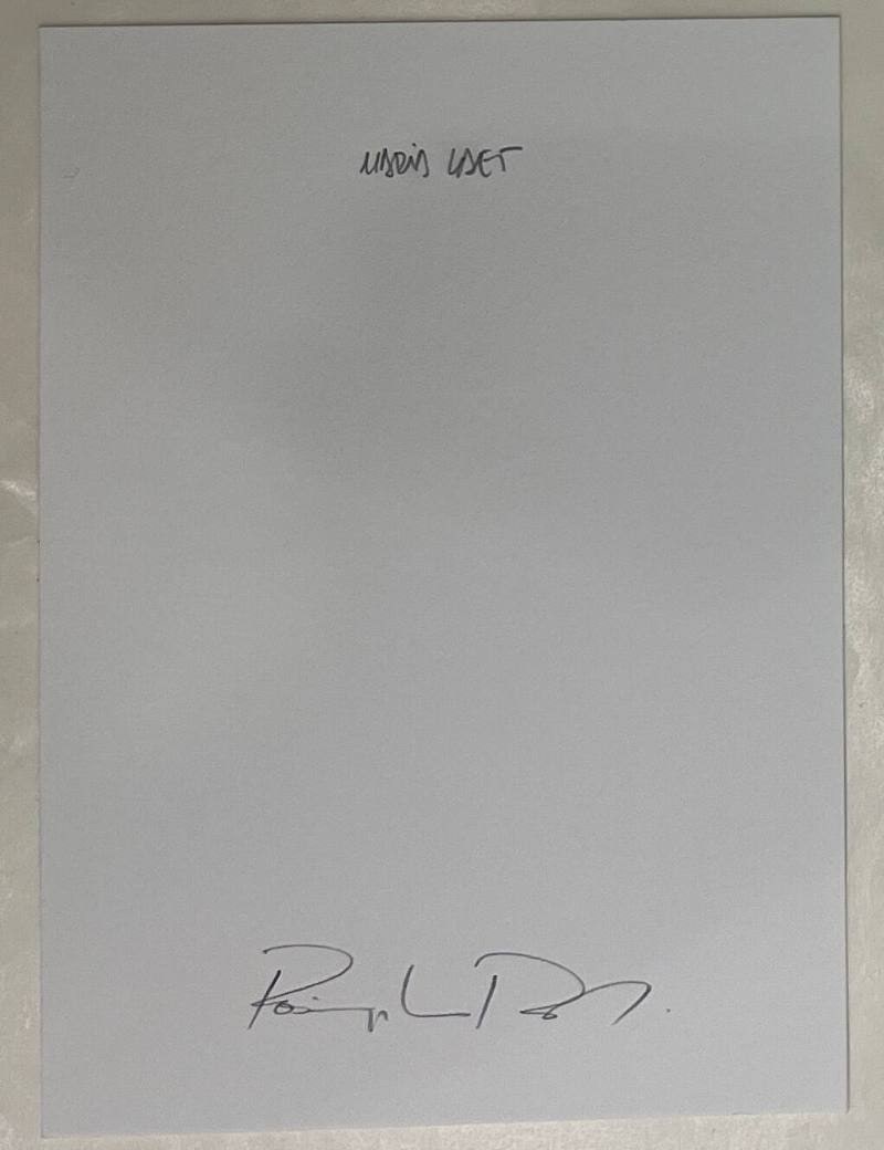 Signature pages, The Valise [La valija]