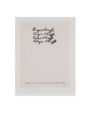 Drinking Straw in Water, 03/09/2015 from "Typewriter Drawing" series 2012 and ongoing