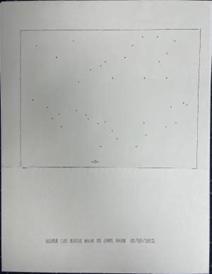 Berlin From a Distance, 01/05/2015 from "Typewriter Drawings" series