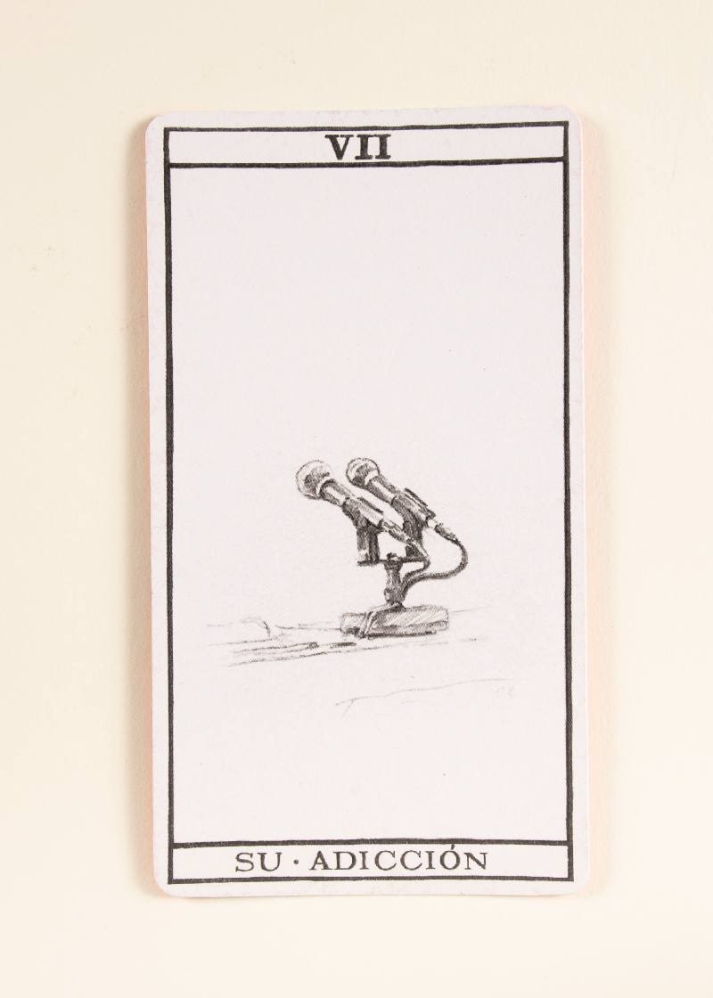 Perfil, carta VII, su adicción
