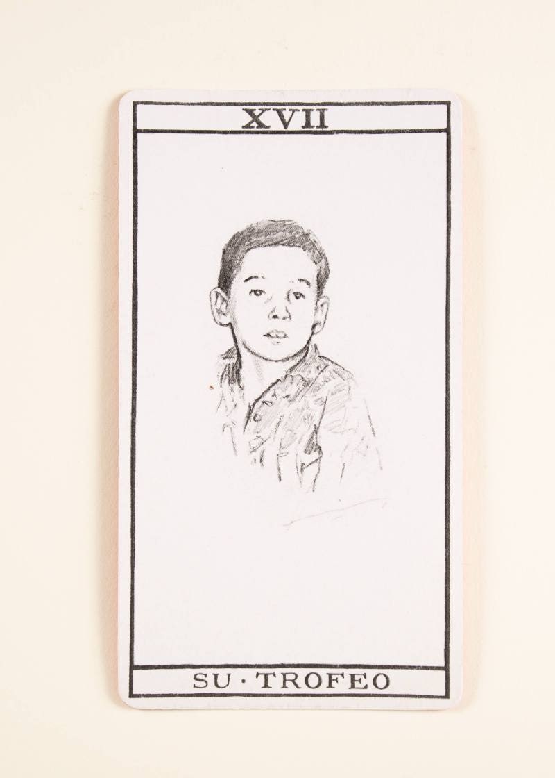 Perfil, carta XVII, su trofeo