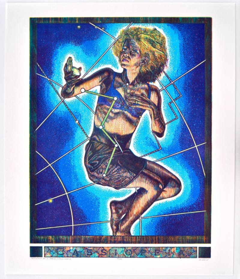 Portrait of L. Davis/Cassiopeia, from Catfish Press Exchange