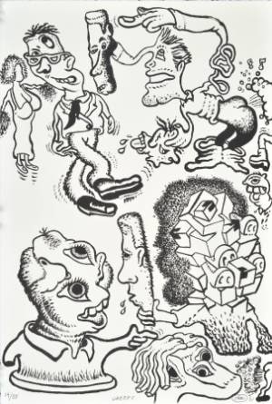 Get the Rabbit Running, from Texas Prints 2001