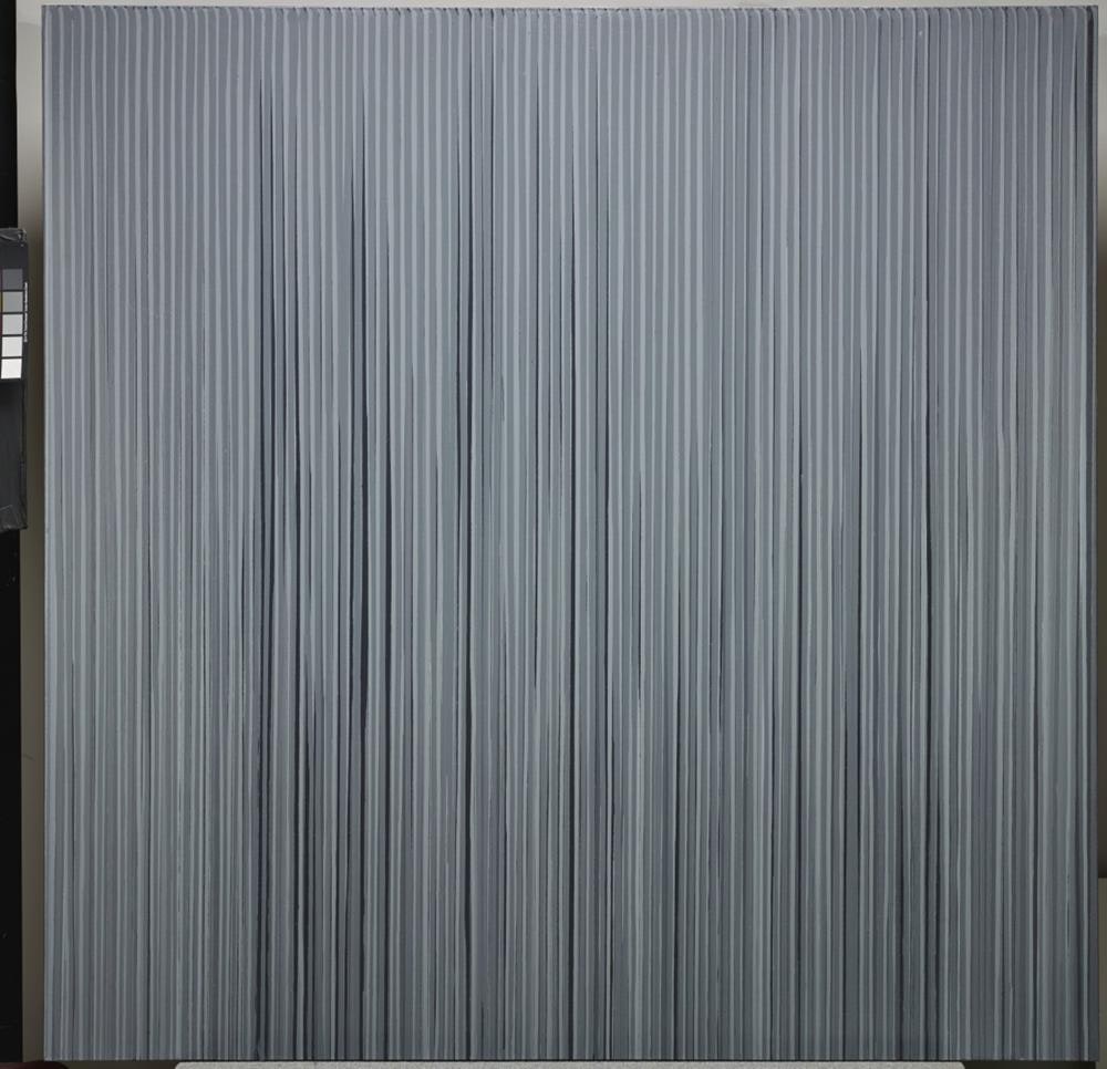 Poured Lines: Mixed black, white, and greys