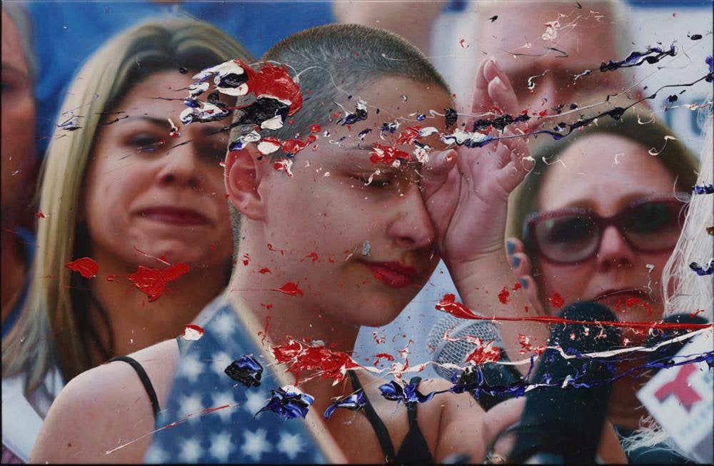 History Painting Emma González Speaks at a Rally for Gun Control (Fort Lauderdale, 17 February 2018) RWB