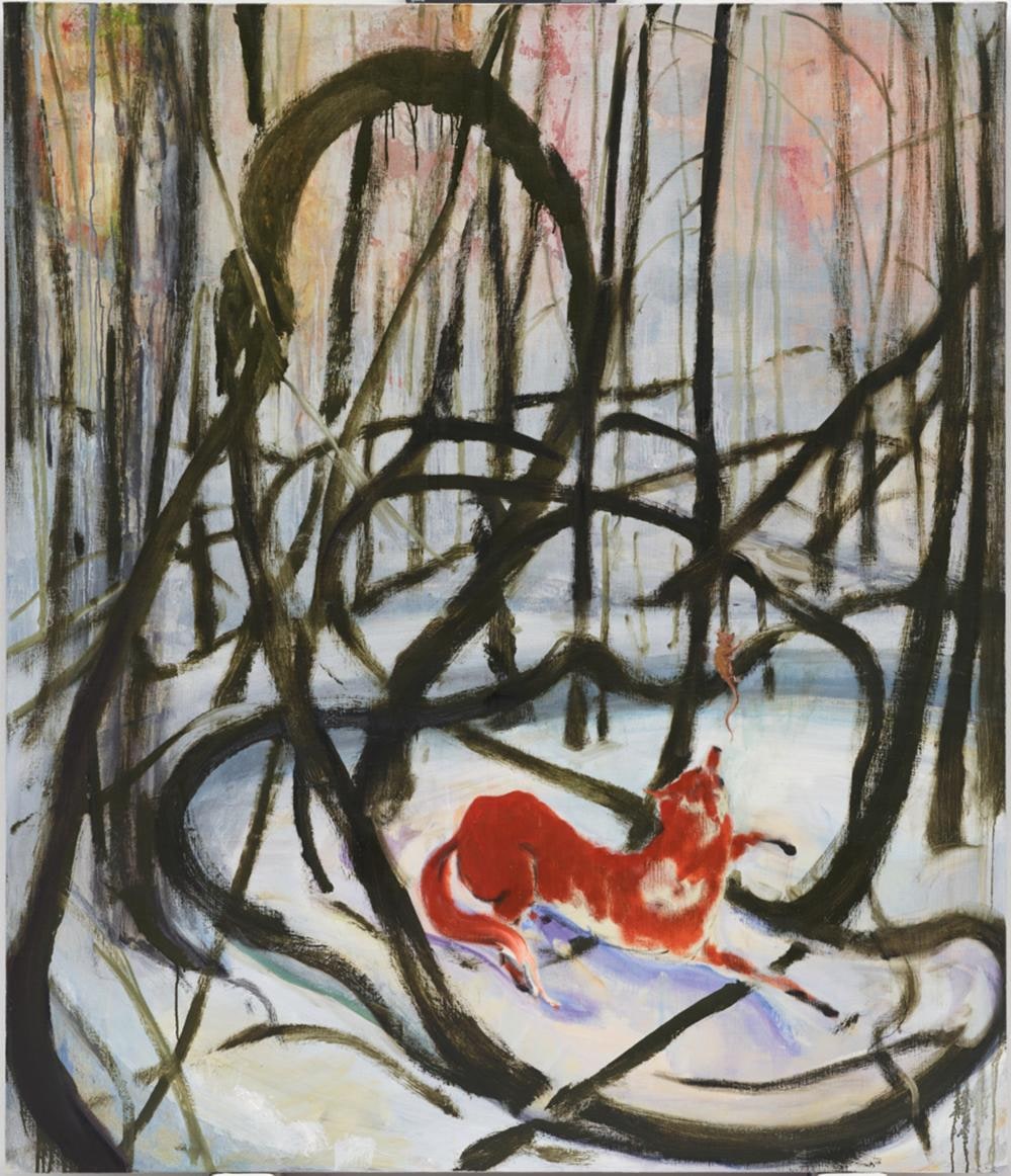 Fox in the  Snow (Bonjour Mr. Courbet)