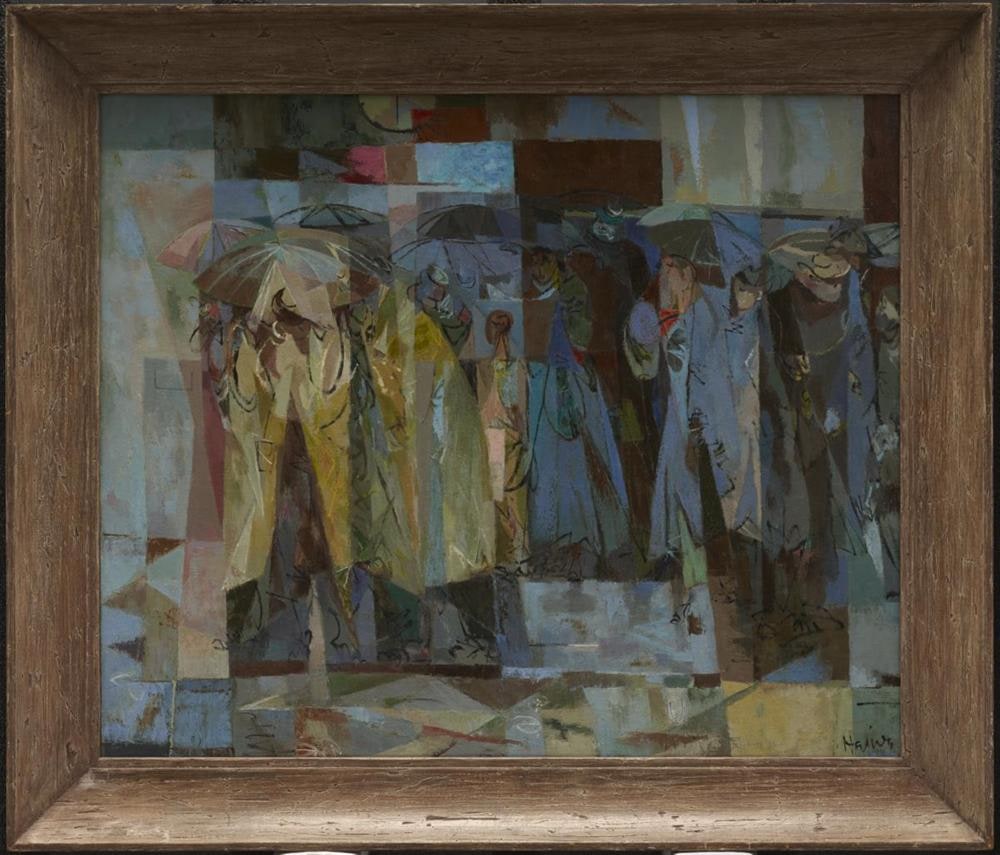 Figures in the Rain