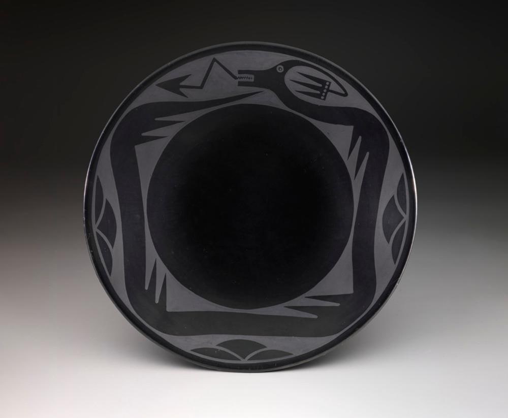 Plate with avanyu design