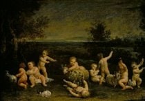 Putti Frolicking with Lambs