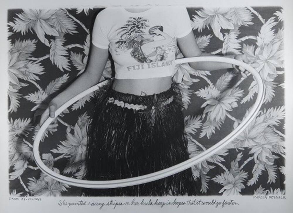 She painted racing stripes on her hula hoop in hopes that it would go faster.