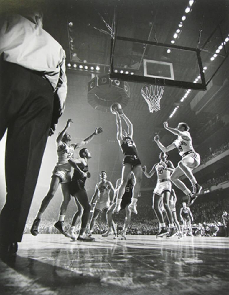 St. John's Defeating Bradley in a Basketball Game at Madison Square Garden