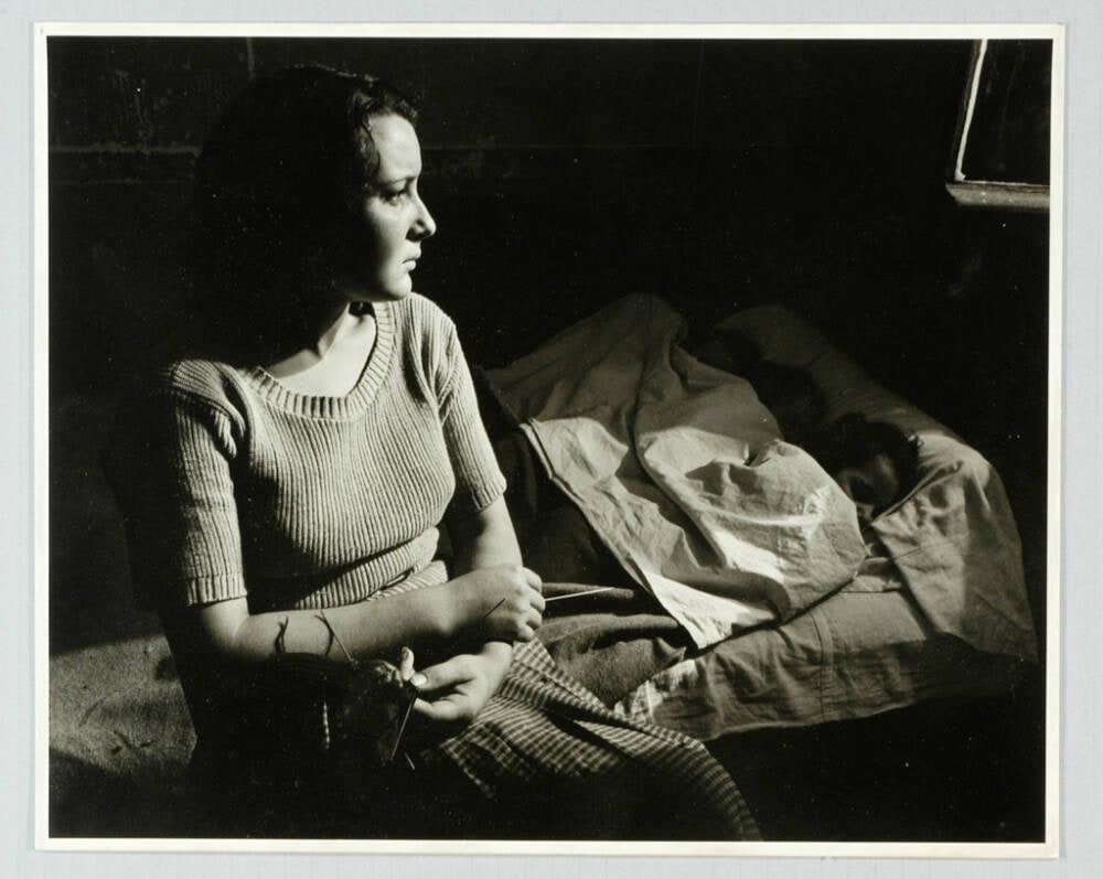 Mother and Sleeping Children