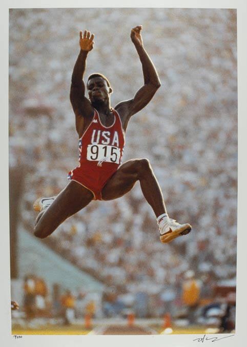 Carl Lewis, Long Jump Gold Medalist, Summer Olympic Games, Los Angeles