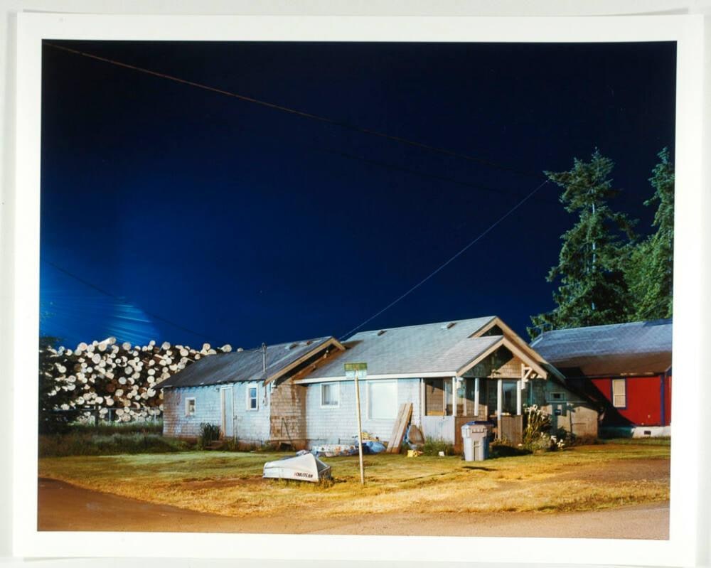 Behind the Bay City Log Sorting Yard, Cosmopolis, Washington