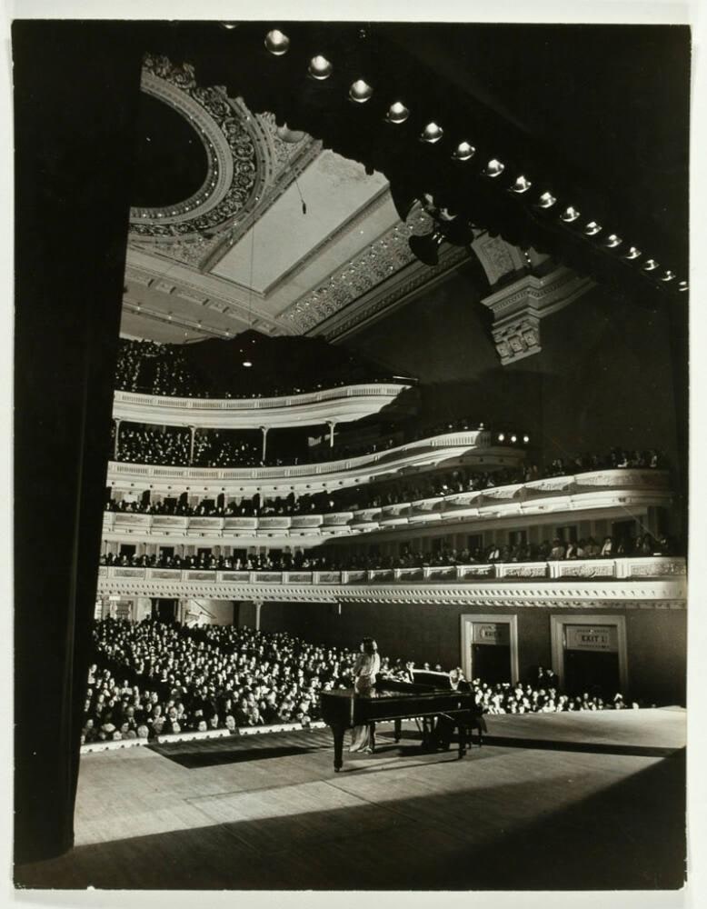 Marian Anderson Singing at Carnegie Hall, NY