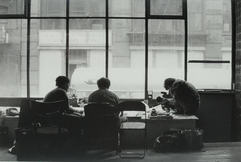 Anne Tucker, Robert Frank, Philip Brookman in Robert's Loft