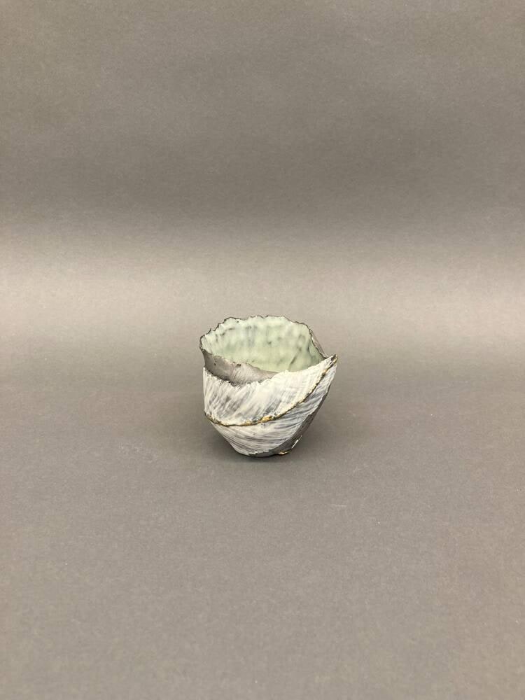 Gakuyo Silver Sakazuki (Sake cup)