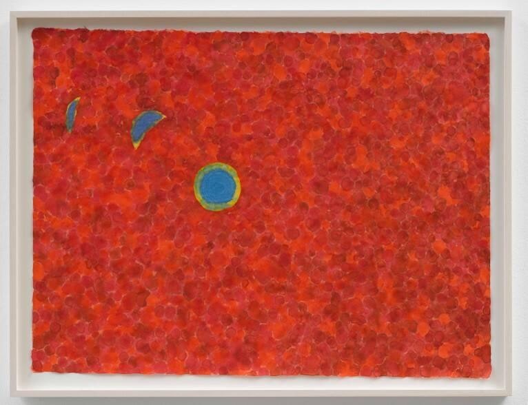 After image of the sun (Winter sunset)