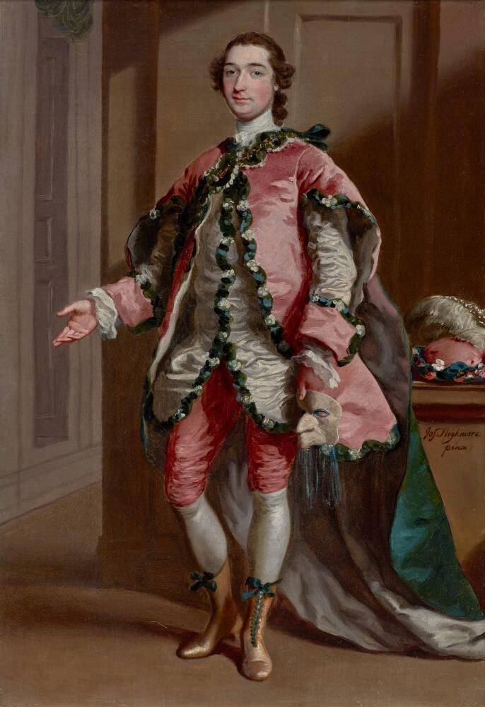 Portrait of a Gentleman in Masquerade Dress