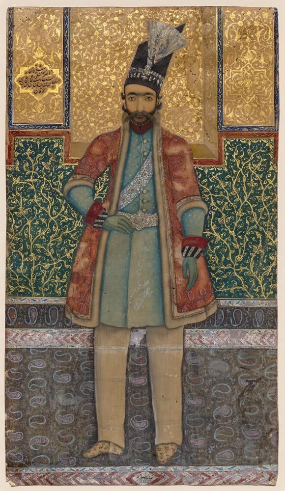 Portrait of Nasir ud-din Shah (r. 1848–1896)