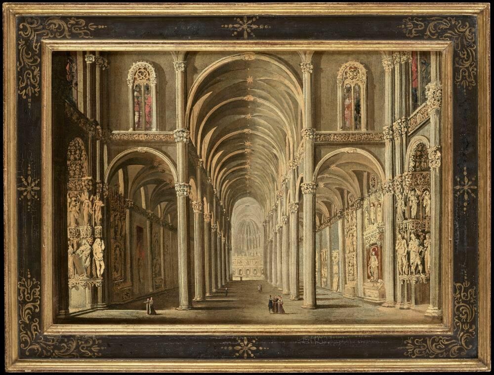 A Fantasy Gothic Church Interior