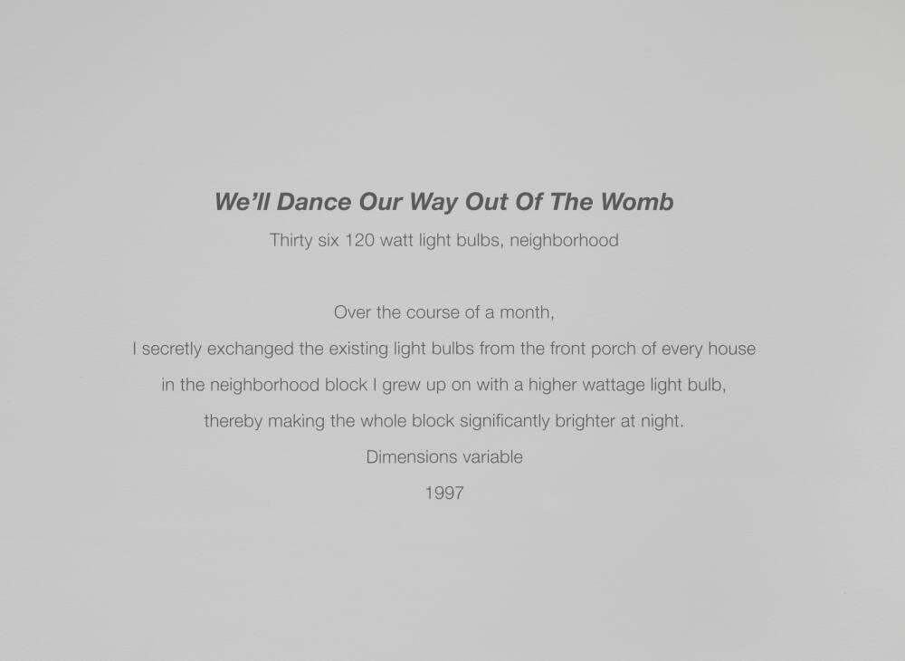 We'll Dance Our Way Out of the Womb