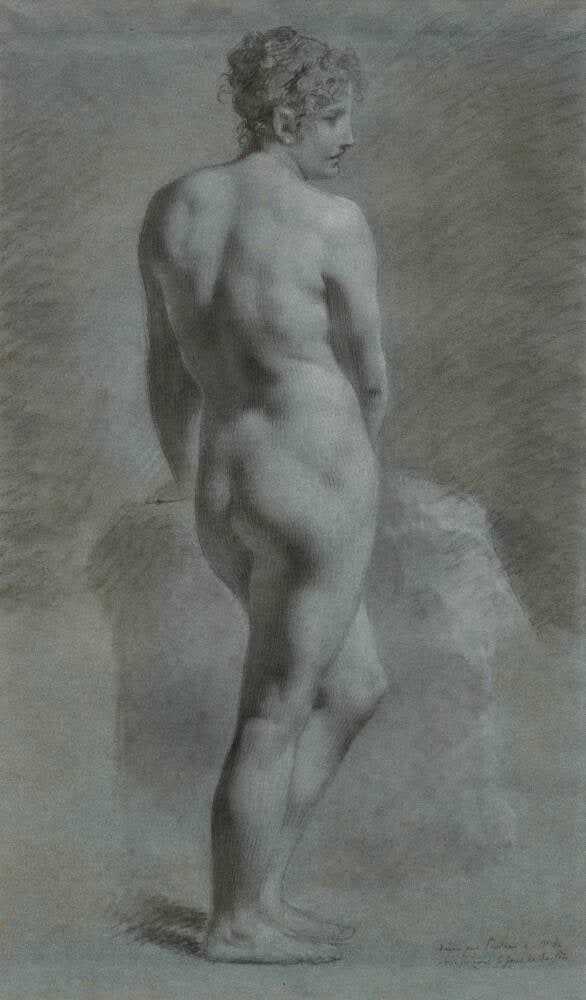 Study of a Standing Female Nude (Marguerite) [recto]; Study of a Resting Male Nude [verso]
