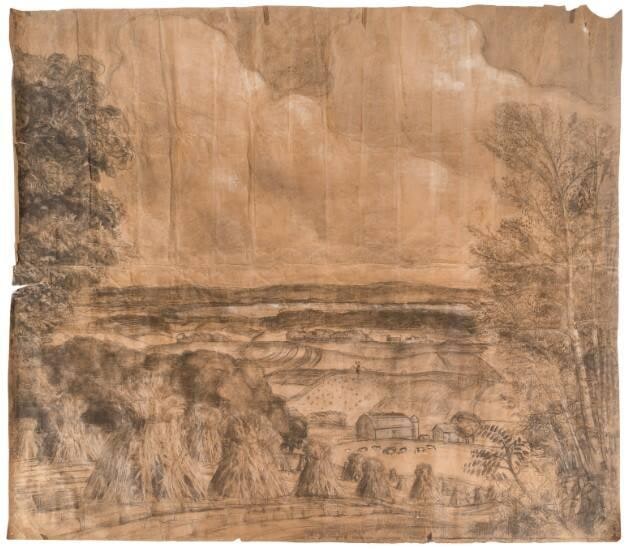 Study for Wisconsin Farm Scene