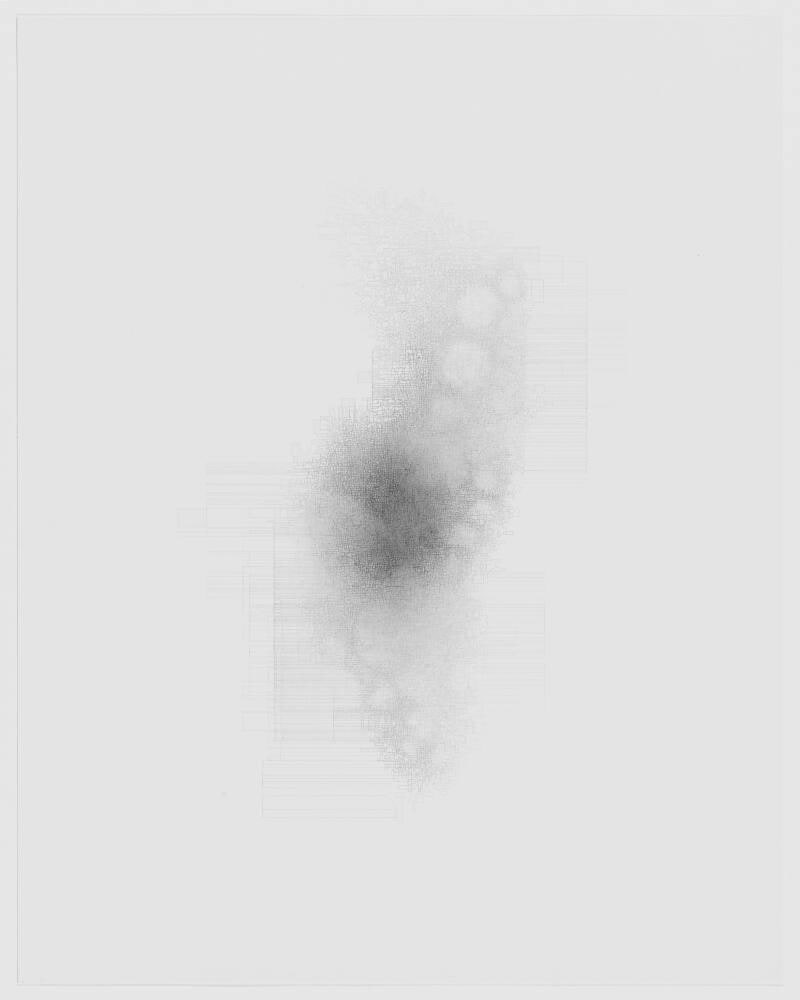 Inecuaciones de un punto línea sobre el plano rizo-somático (Deleuze) no. 1