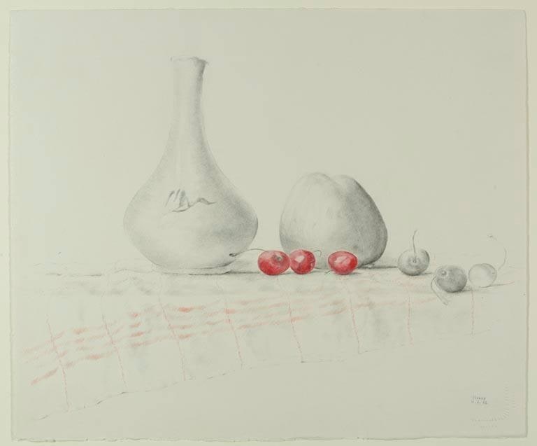 Carafe + One Apple + 6 Cherries