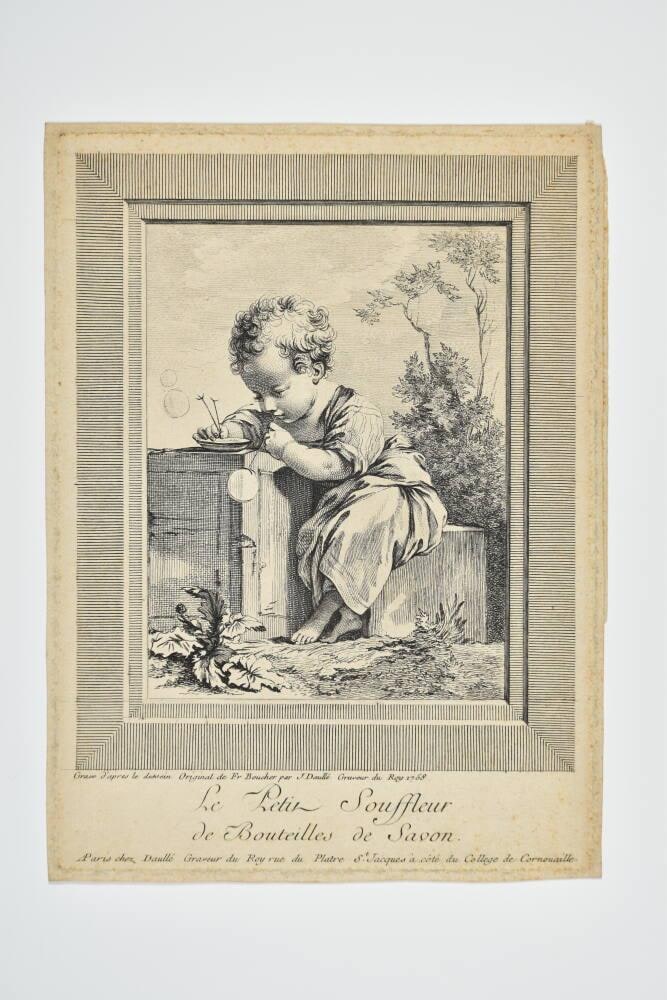 Le petit souffleur de bouteilles de savon (A little blower of soap bubbles)