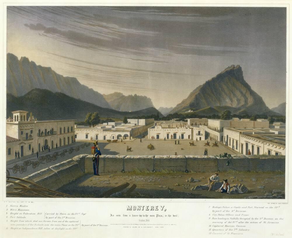 Monterey, As Seen from a House-Top in the Main Plaza, (To the West) October, 1846