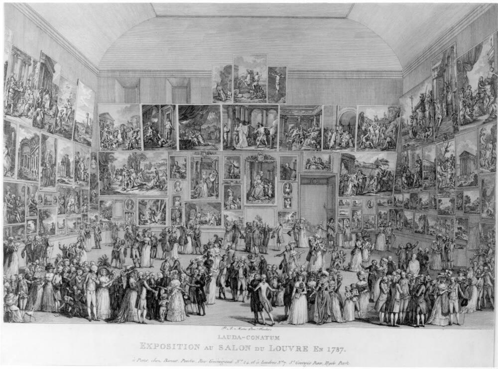 Exposition au Salon du Louvre en 1787