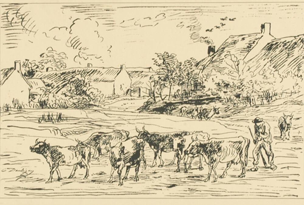 Le Troupeau de vaches (L’Entrée au village)