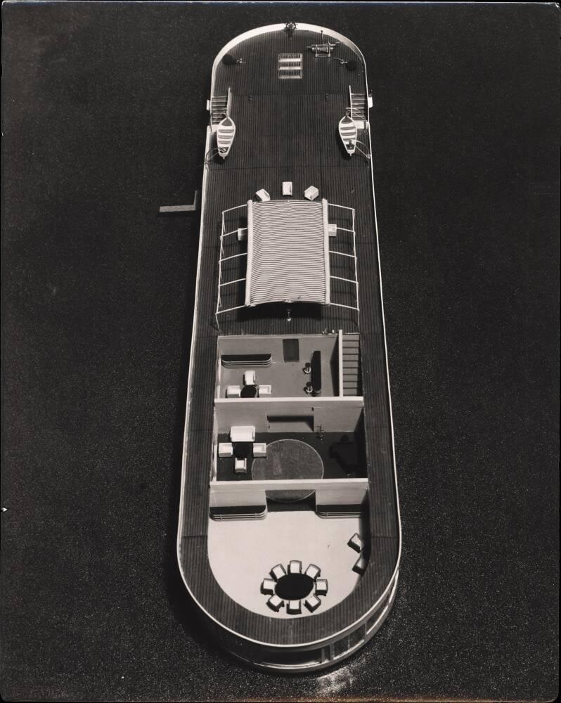 Aerial View of River Boat Designed for The Maharaja of Indore