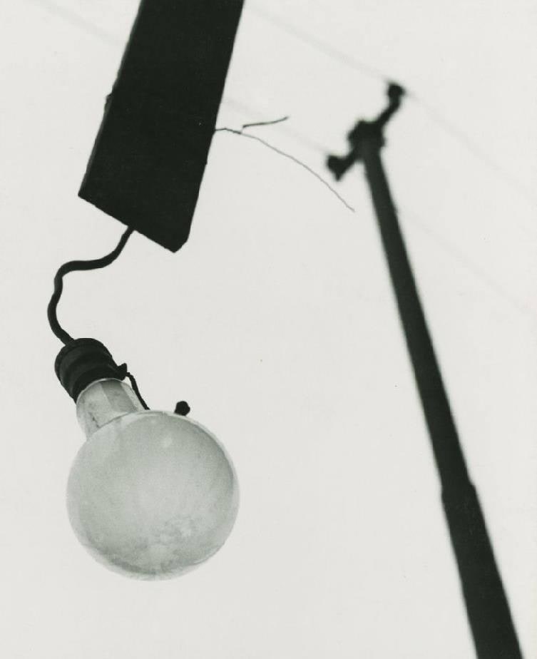 Lightbulb and Telephone Pole
